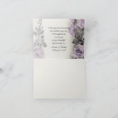 Merci Mariage Vintage de Rose d'argent Sterling (Intérieur)