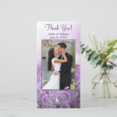 Merci Mariage violet orchidée (Debout devant)