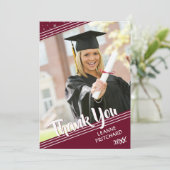 Merci marron moderne Diagonal Stripes Gradué (Debout devant)