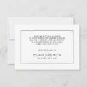 MERCI mauve rose funèbre de fleur de sympathie (Dos)