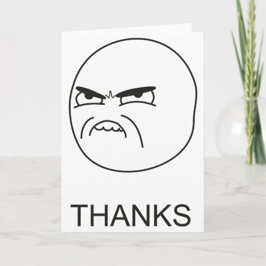 Merci mème - Carte de voeux (Devant)