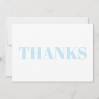Merci, Merci, bleu clair blanc carte moderne