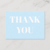 Merci, Merci, carte blanche bleu clair (Devant)