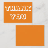 Merci, Merci, carte blanche orange (Devant / Derrière)