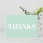 Merci, Merci, carte blanche verte (Debout devant)