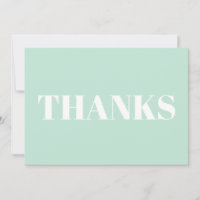Merci, Merci, carte blanche verte