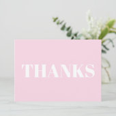 Merci, Merci, carte moderne rose clair (Debout devant)