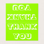 Merci, Merci, carte verte chartreuse (Outside Unfolded)