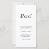 Merci Merci commémoratif de la Typographie moderne (Devant)