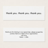 merci. merci. merci. (Devant & derrière)