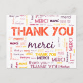 MERCI, MERCI, MERCI - DANK U BRIEFKAART (Voorkant)