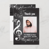 Merci Merci Music Notes arrière - plan (Devant / Derrière)