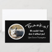 Merci ! Merci photo personnalisé (Devant / Derrière)