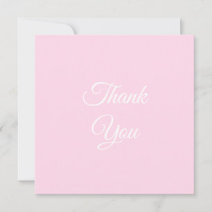 Merci, Merci rose clair classique élégante carte