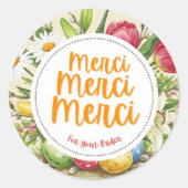 Merci Merci Sticker Merci Floral (Devant)