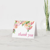 Merci mexicain Fleurs Fiesta Carte noire pliée (Devant)