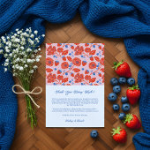 Merci mignon Berry beaucoup Baby shower doux Berry