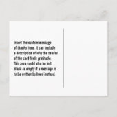 "MERCI" minimaliste ! Carte postale (Dos)