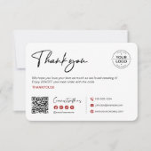 Merci minimaliste d'Halloween avec chat noir (Devant)