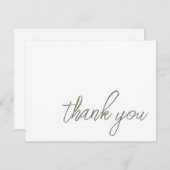 Merci minimaliste écologique Sage (Devant / Derrière)