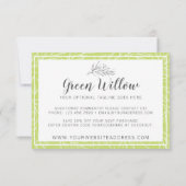 Merci minimaliste moderne à feuilles vertes (Dos)