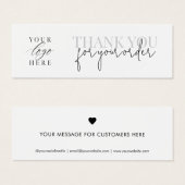 Merci Minimaliste Moderne Pour Votre Insertion De (Devant & derrière)