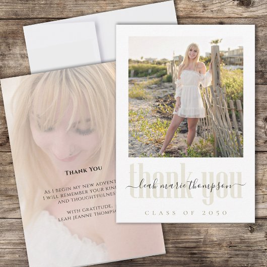 Merci minimaliste moderne simple et tendance