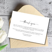 Merci minimaliste simple à deux Mariage photo