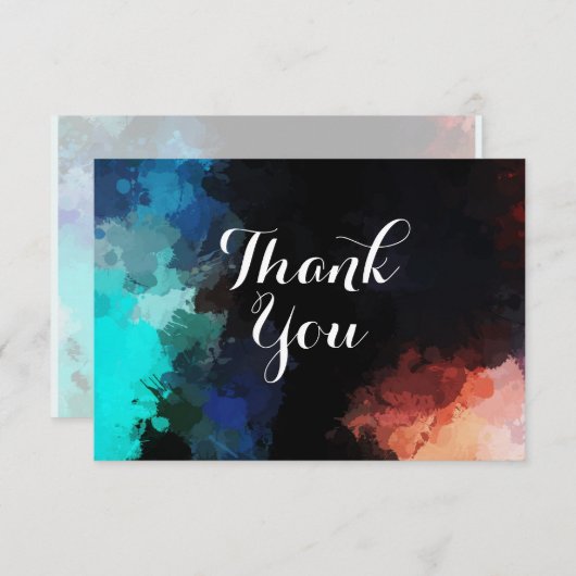 Merci moderne Abstrait de peinture (Devant / Derrière)