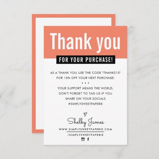 MERCI MODERNE acheter insert orange (Devant / Derrière)