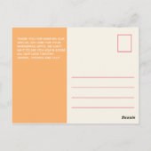 Merci moderne Carte photo Orange Shades BUDGET (Dos)