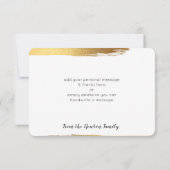 MERCI MODERNE chic main lettré brosse d'or (Dos)