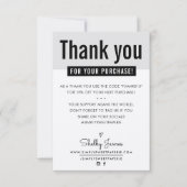 MERCI MODERNE client insérer kraft noir mignon (Devant)