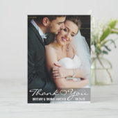 Merci moderne Coeur Mariage photo WB (Debout devant)