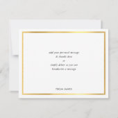 MERCI moderne cool gris damier or écriture (Dos)