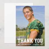 Merci moderne de diplôme sportif Carte photo (Devant / Derrière)