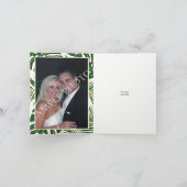 Merci moderne de mariage de mariage de feuille (Intérieur)