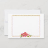 Merci moderne de parties scintillantes florales (Dos)