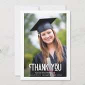 Merci moderne de photo d'obtention du diplôme du (Devant)