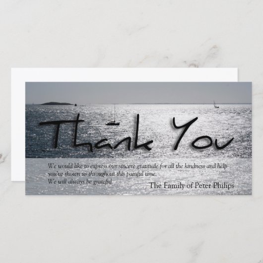 Merci moderne de sympathie du paysage marin 4 (Devant / Derrière)