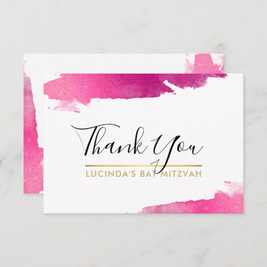 MERCI moderne doré doré rose noir (Devant / Derrière)