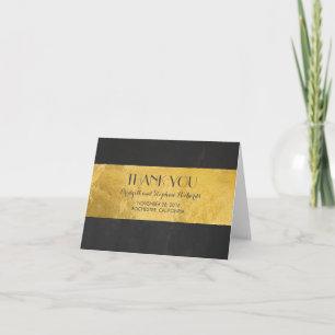 Merci moderne du Mariage Gold Foil