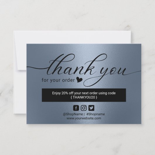 Merci moderne Dusty Blue Order (Devant)