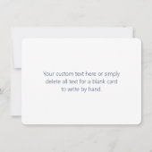 Merci moderne et élégant | Gold Text & Navy Blue (Dos)