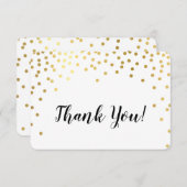 MERCI MODERNE glamour chic spot de confetti or (Devant / Derrière)