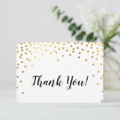 MERCI MODERNE glamour chic spot de confetti or (Debout devant)