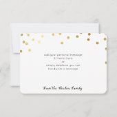 MERCI MODERNE glamour luxe spot de confettis d'or (Dos)