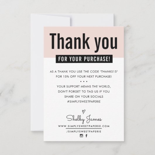 MERCI MODERNE insérer client mignon rose pâle (Devant)