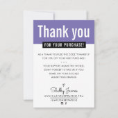 MERCI MODERNE insert violet (Devant)