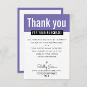 MERCI MODERNE insert violet (Devant / Derrière)